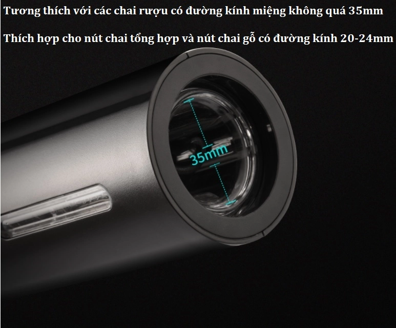 Máy vặn mở nút chai rượu vang Xiaomi Circle Joy CJ-TZ08 (5 in 1)